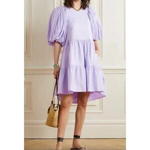 SEA Bailey Broomstick Tiered Linen-Blend Dress Size XL NWT